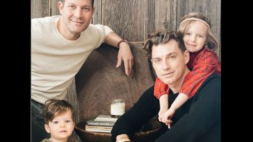 Nate Berkus and Jeremiah Brent with Their Kids Poppy and Oskar