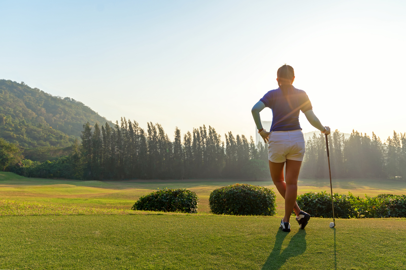 Woman on the golf course